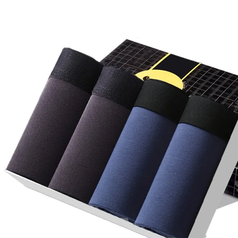 Angelo Ricci™ 4Pcs/Lot Of Men Cotton Thermal Boxers