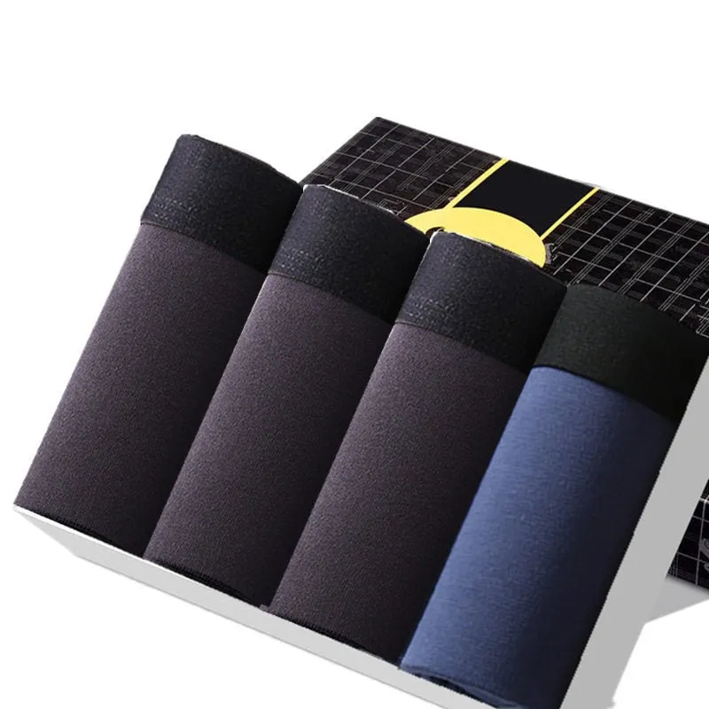 Angelo Ricci™ 4Pcs/Lot Of Men Cotton Thermal Boxers