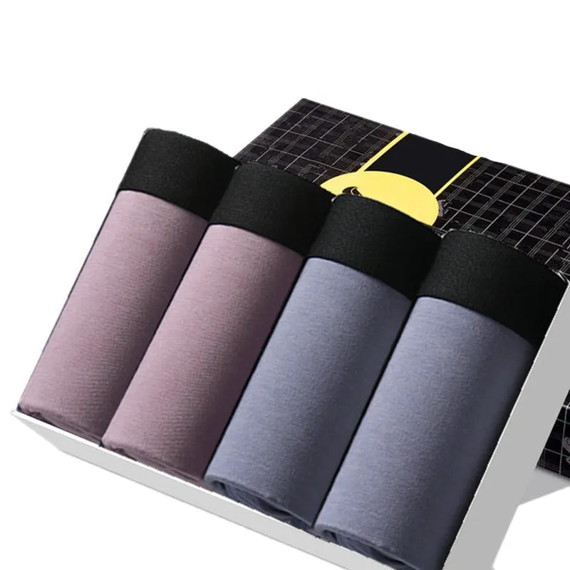Angelo Ricci™ 4Pcs/Lot Of Men Cotton Thermal Boxers