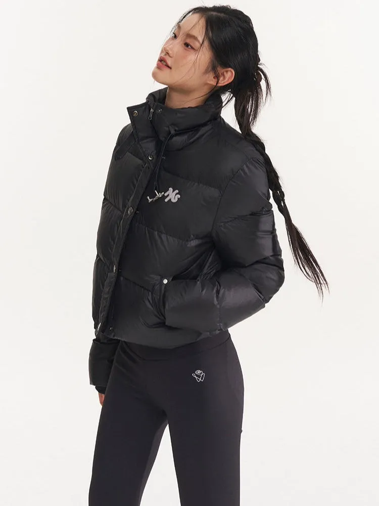 Black & White Pearl Down Short Jacket