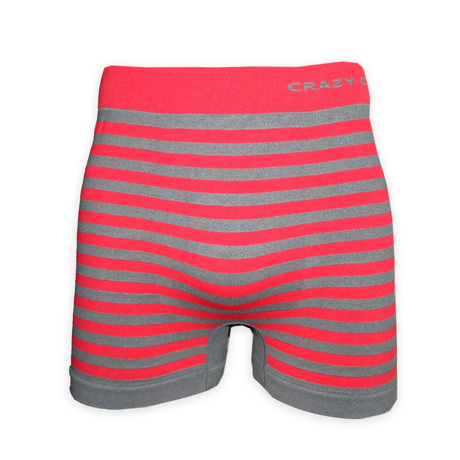 Crazy Cool Stretches Seamless Mens Boxer Briefs Underwear 6-Pack Set - Stripes