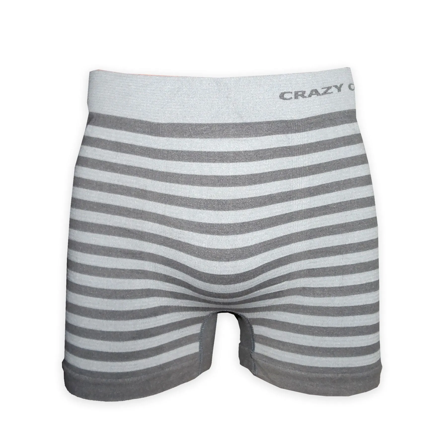Crazy Cool Stretches Seamless Mens Boxer Briefs Underwear 6-Pack Set - Stripes