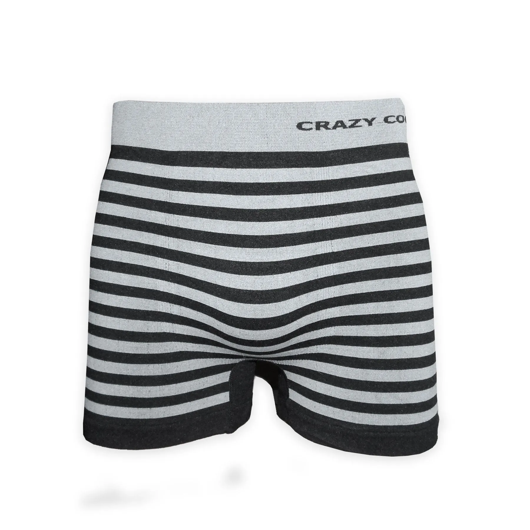 Crazy Cool Stretches Seamless Mens Boxer Briefs Underwear 6-Pack Set - Stripes