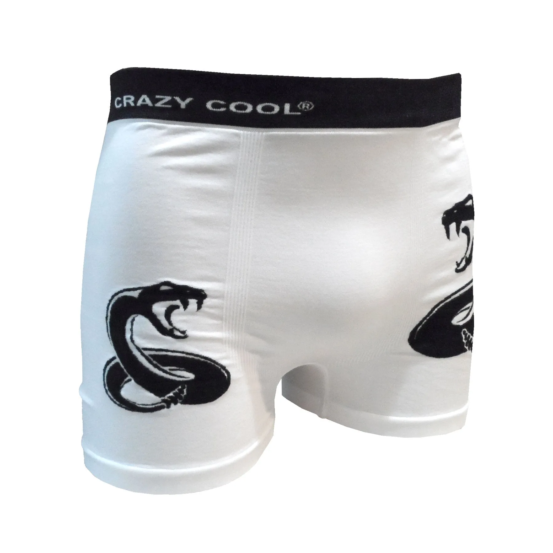 Crazy Cool Stretches Seamless Mens Boxer Briefs Underwear 6-Pack Set - Vipers
