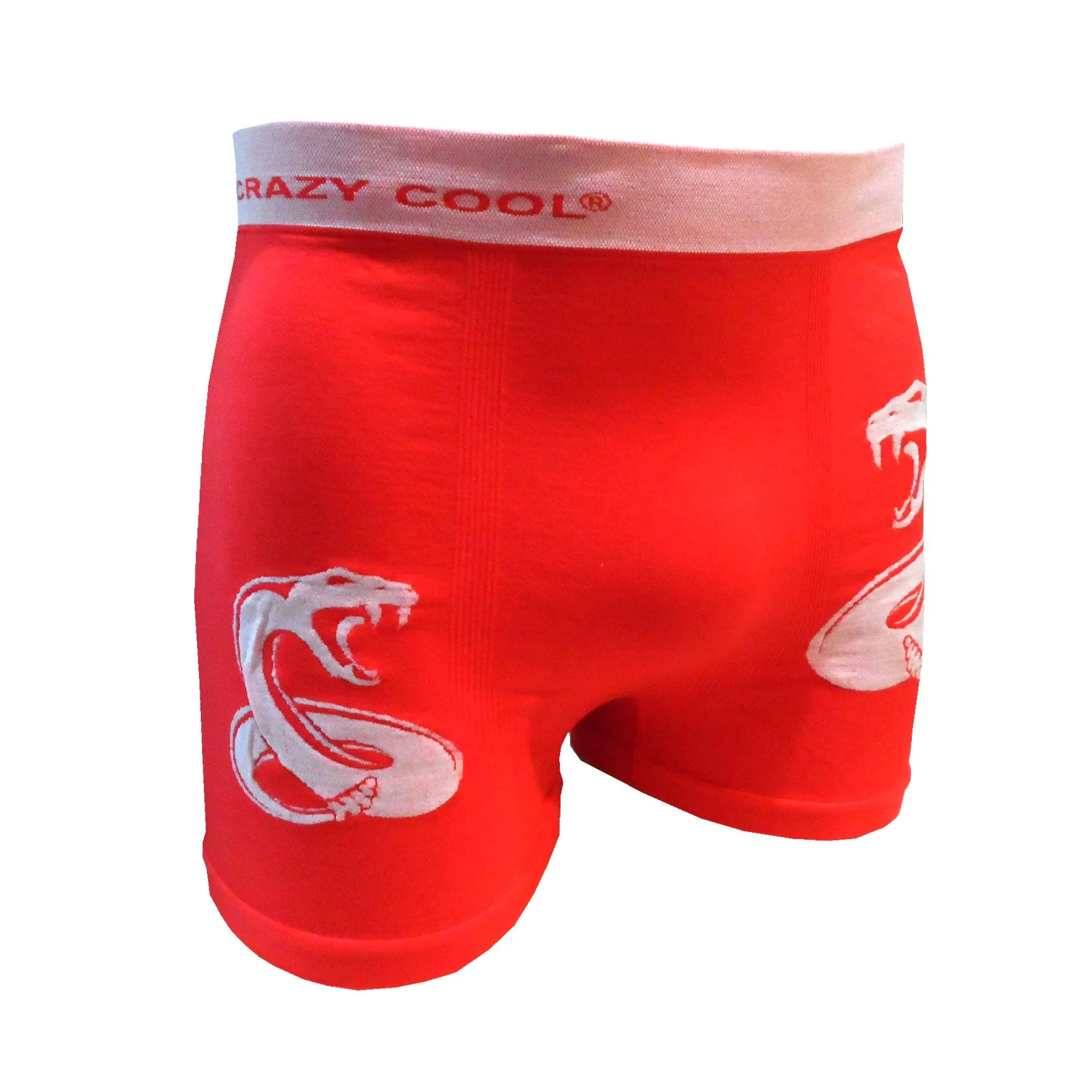 Crazy Cool Stretches Seamless Mens Boxer Briefs Underwear 6-Pack Set - Vipers