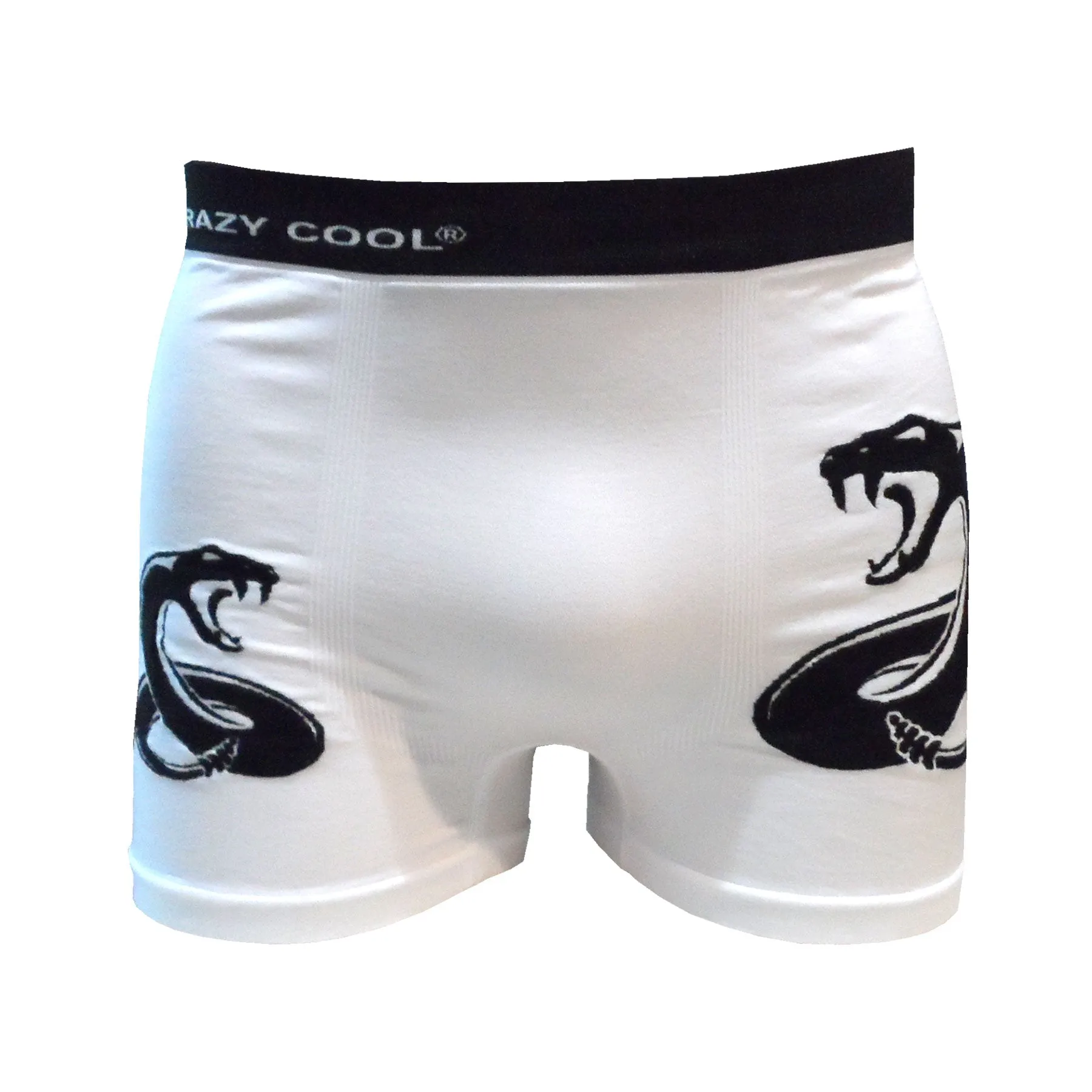 Crazy Cool Stretches Seamless Mens Boxer Briefs Underwear 6-Pack Set - Vipers