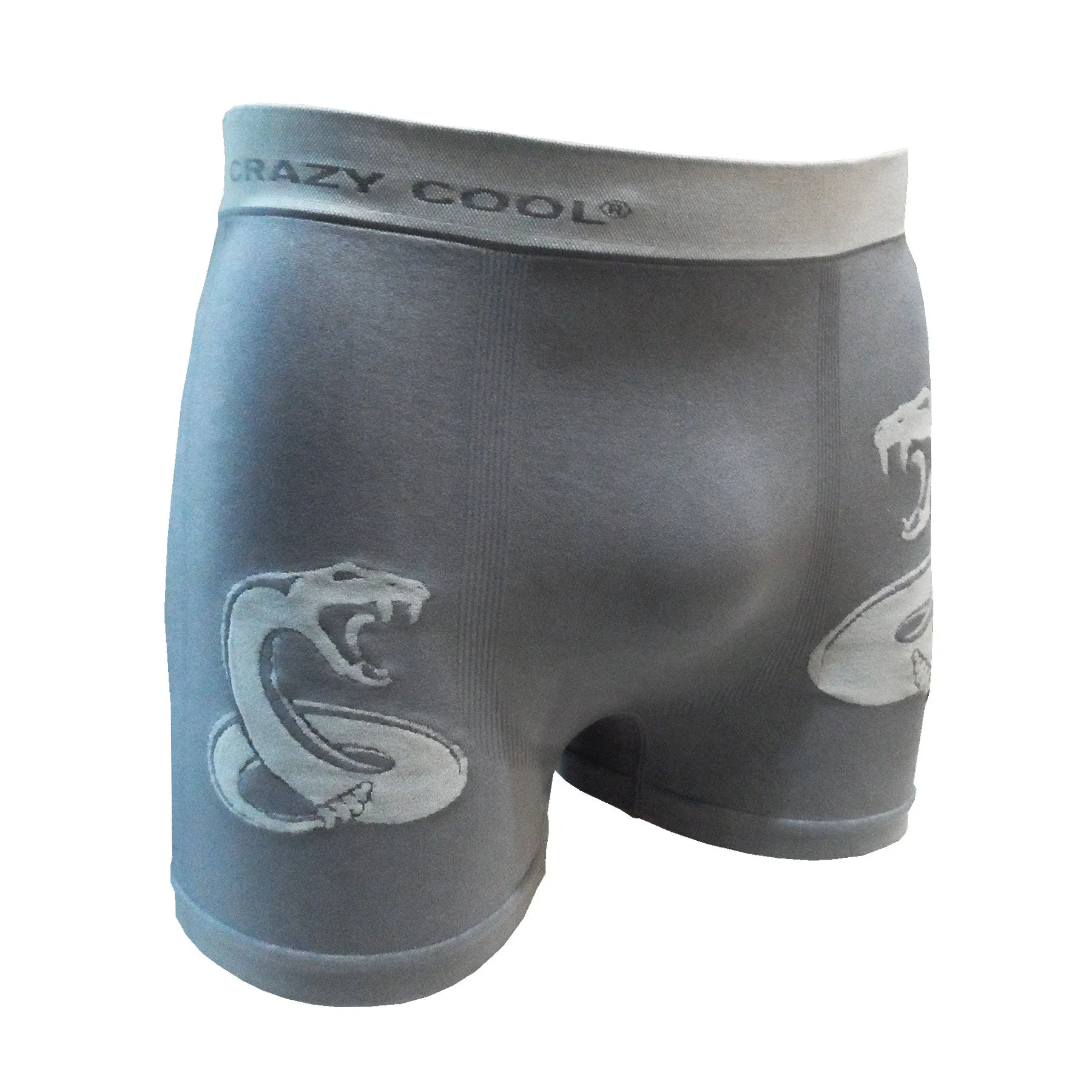 Crazy Cool Stretches Seamless Mens Boxer Briefs Underwear 6-Pack Set - Vipers