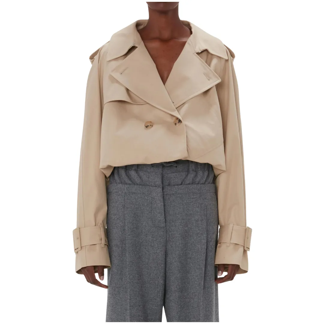 Cropped Trench Coat