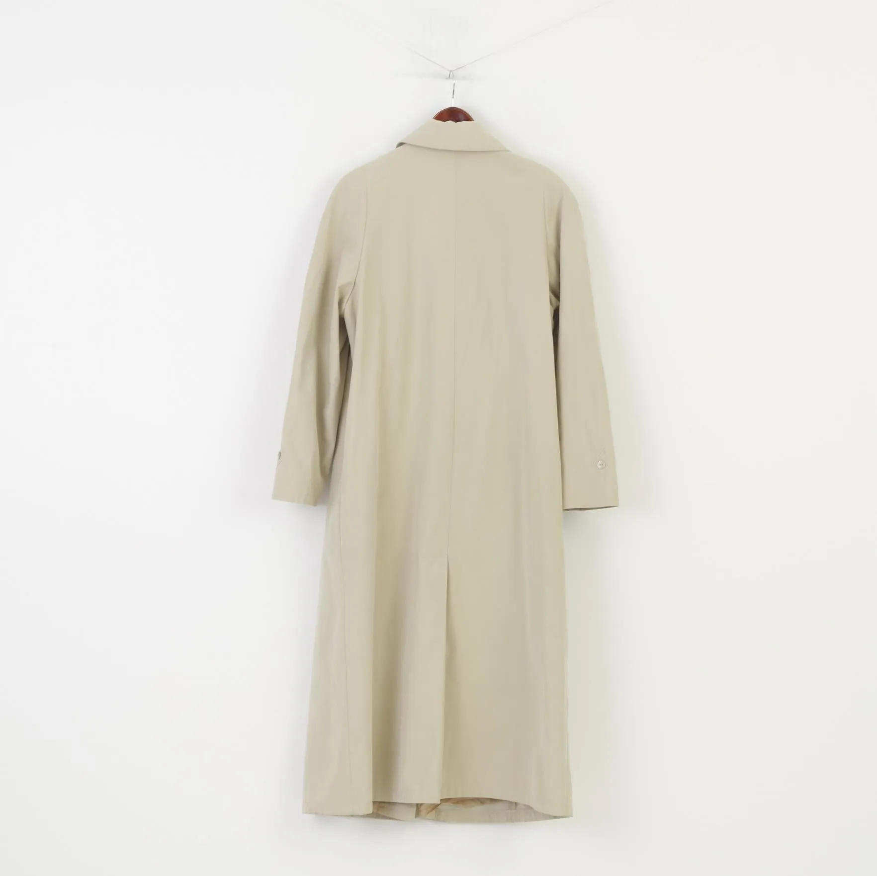 Getex Woman 46 XL Coat Cream Bottoms Collar Long Vintage Top