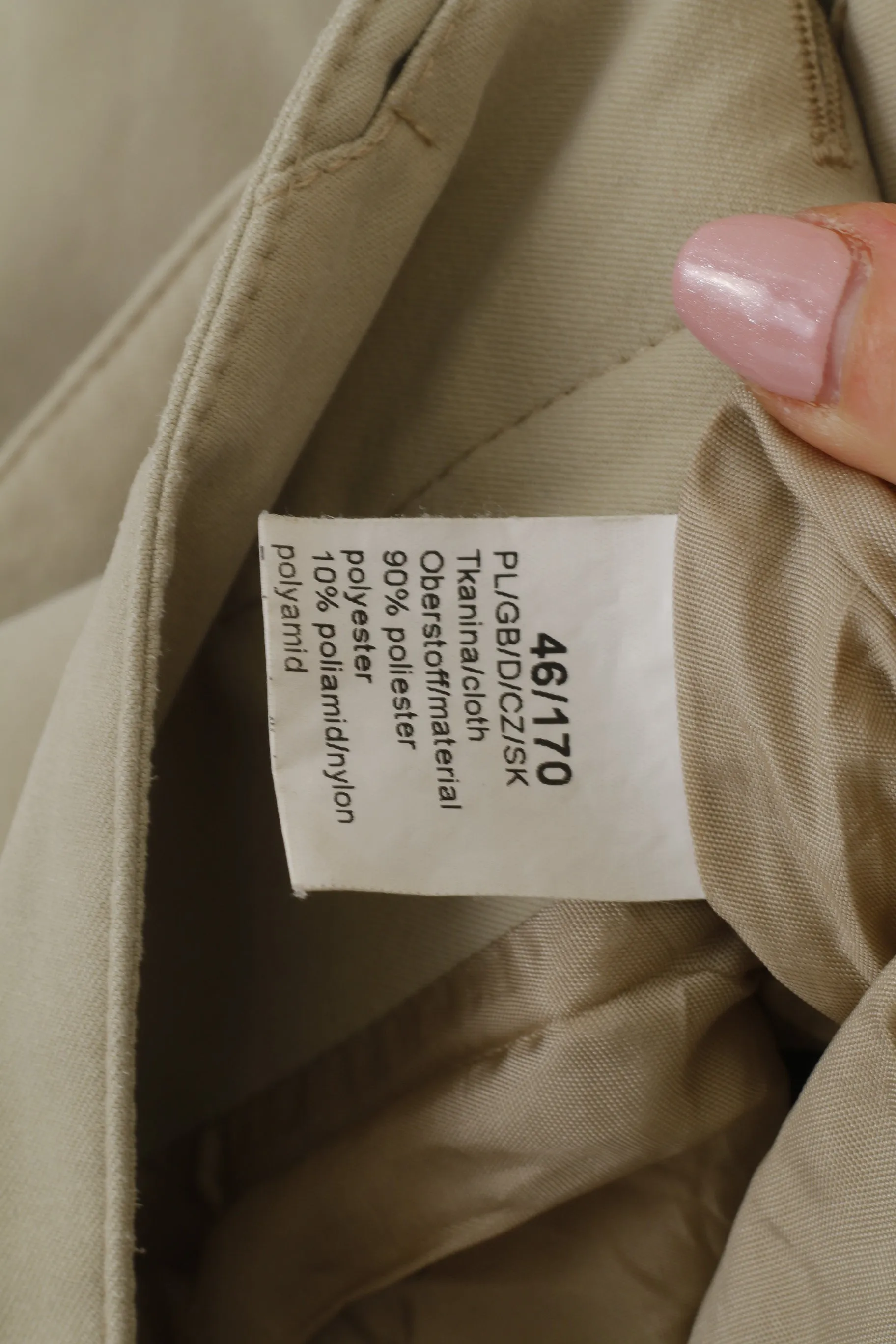 Getex Woman 46 XL Coat Cream Bottoms Collar Long Vintage Top
