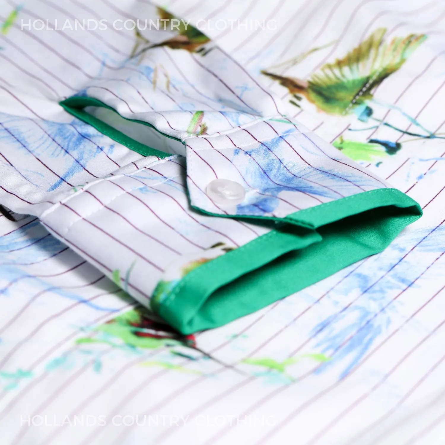 Hartwell Layla Cotton Shirt | Hummingbird Stripe