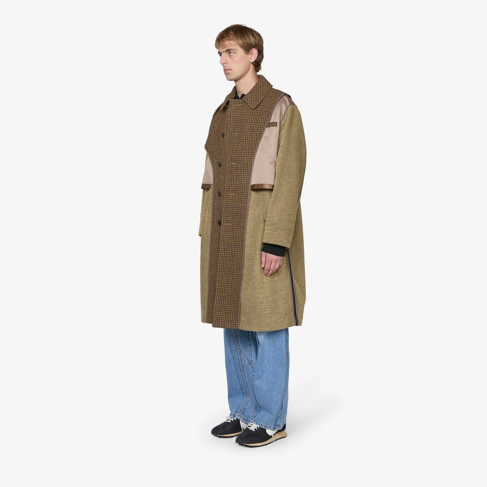 Inside Out Wool Coat Brown