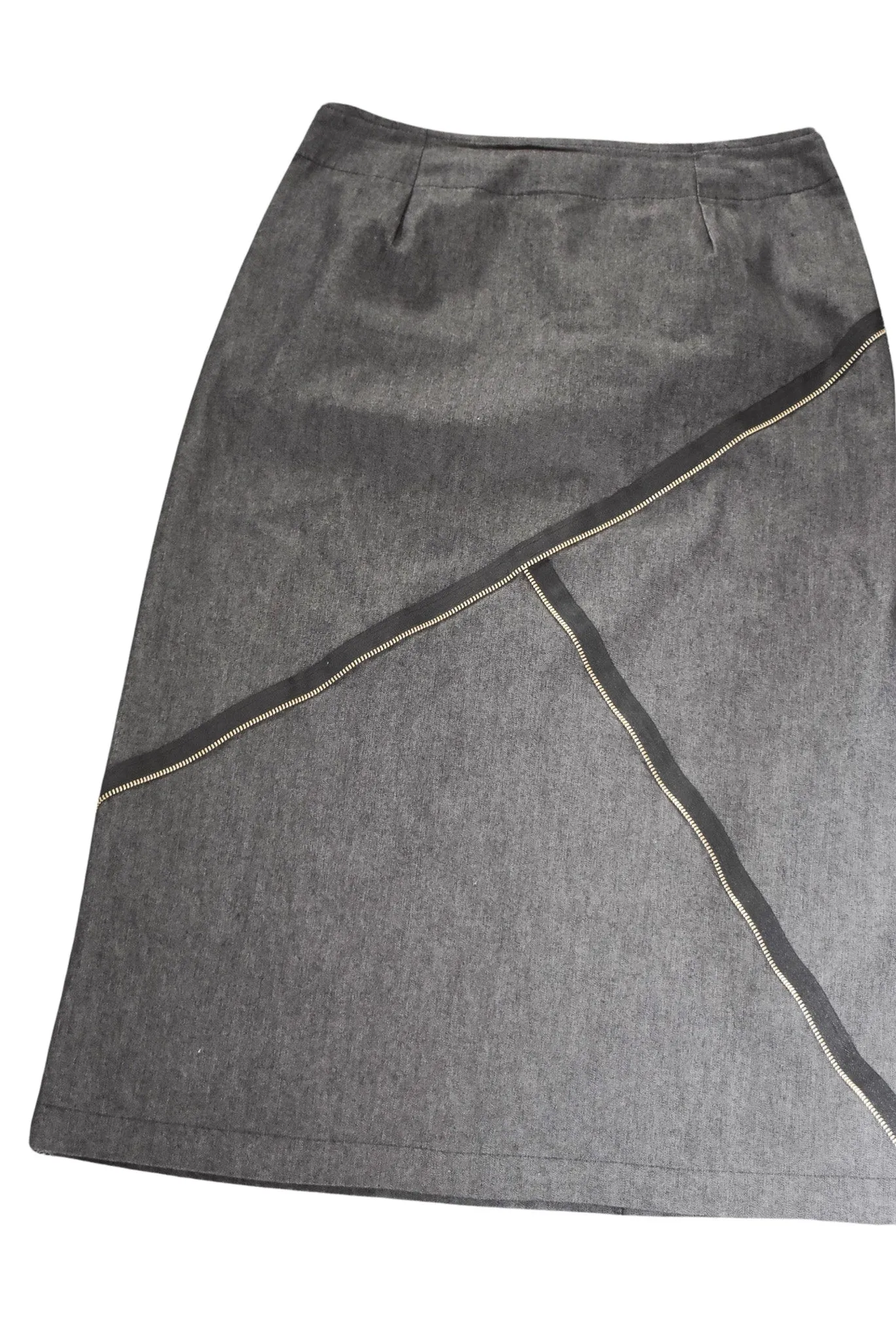 Just Country NZ made dark denim zip skirt, 10