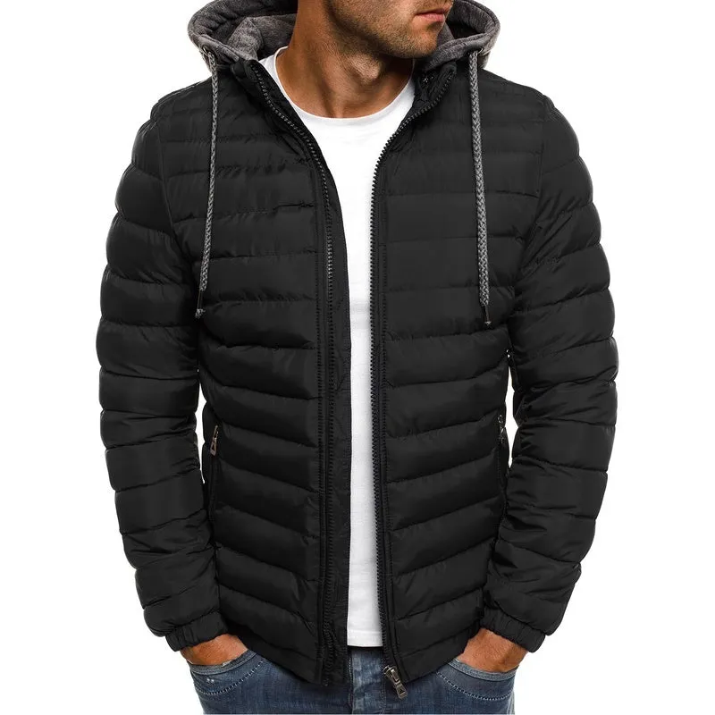 Men's Hooded Puffer Cotton Coat