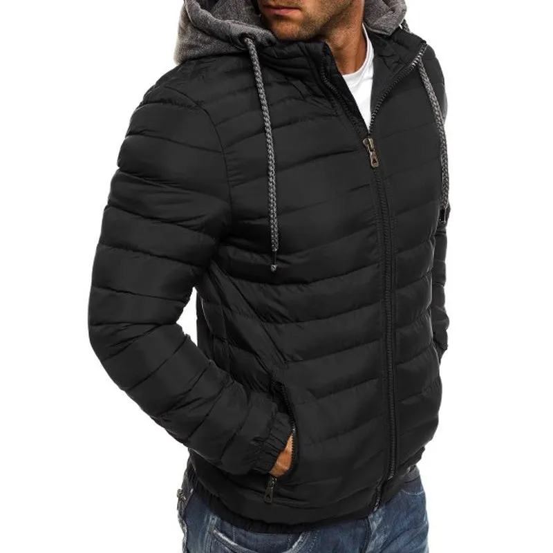 Men's Hooded Puffer Cotton Coat