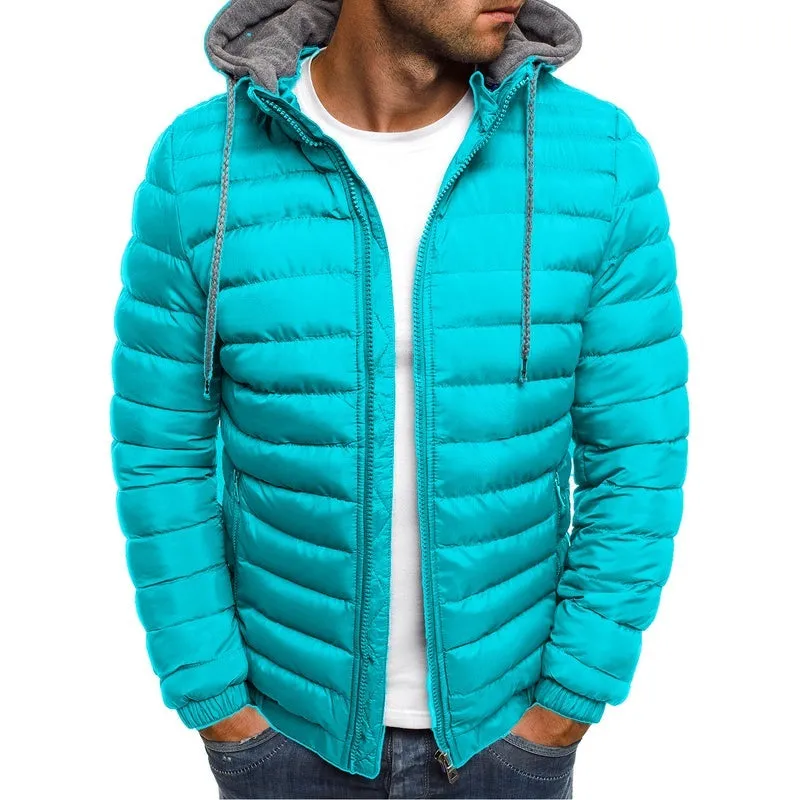 Men's Hooded Puffer Cotton Coat
