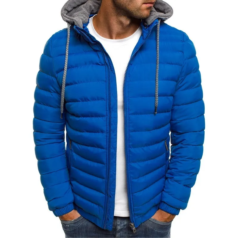 Men's Hooded Puffer Cotton Coat