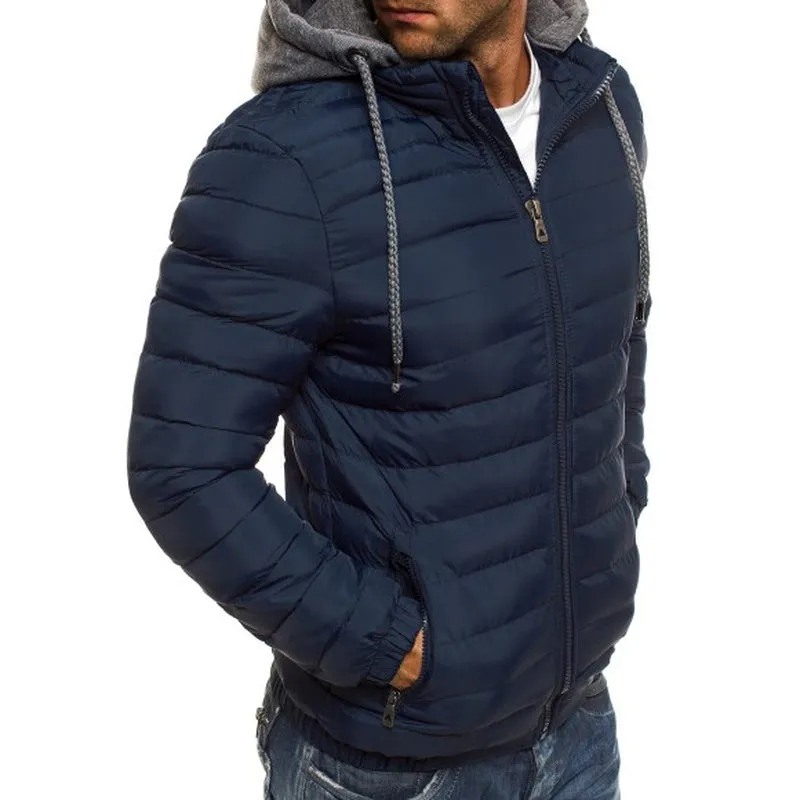Men's Hooded Puffer Cotton Coat