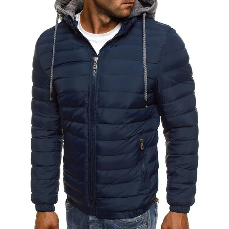 Men's Hooded Puffer Cotton Coat