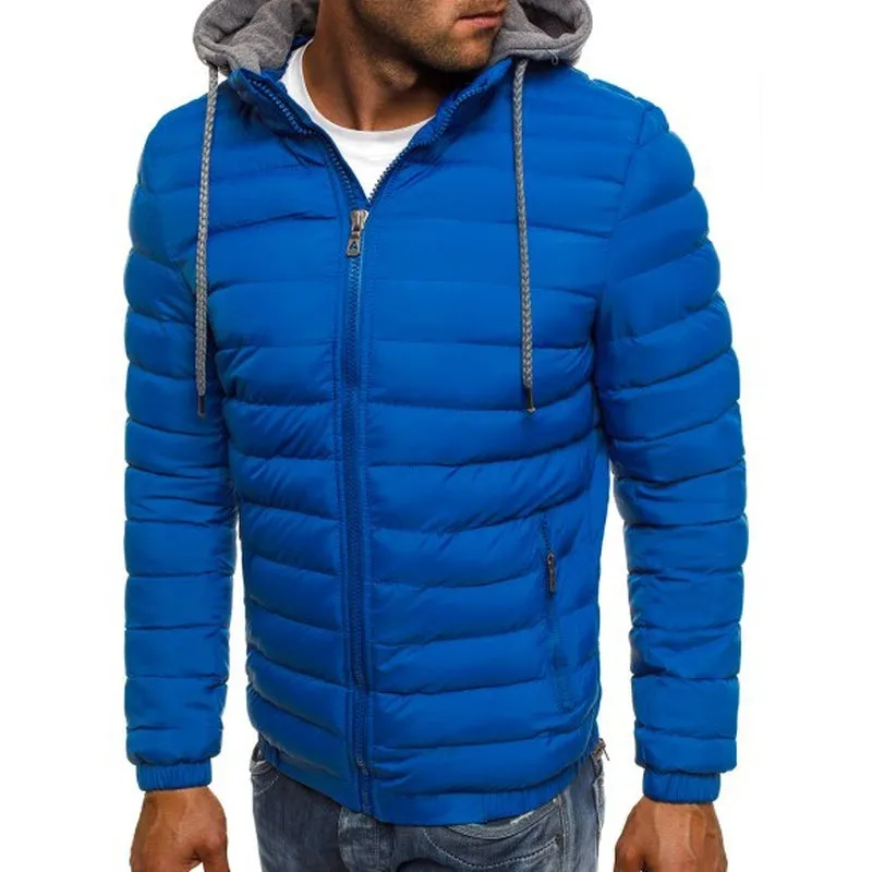 Men's Hooded Puffer Cotton Coat