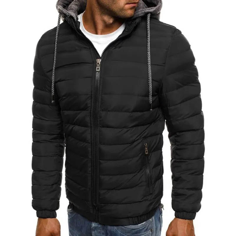 Men's Hooded Puffer Cotton Coat