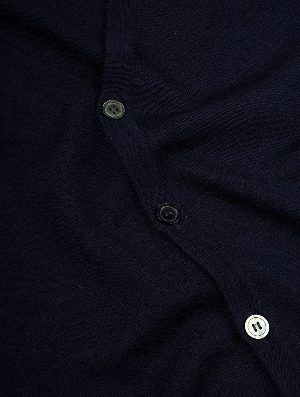 Merino Wool Cardigan Navy
