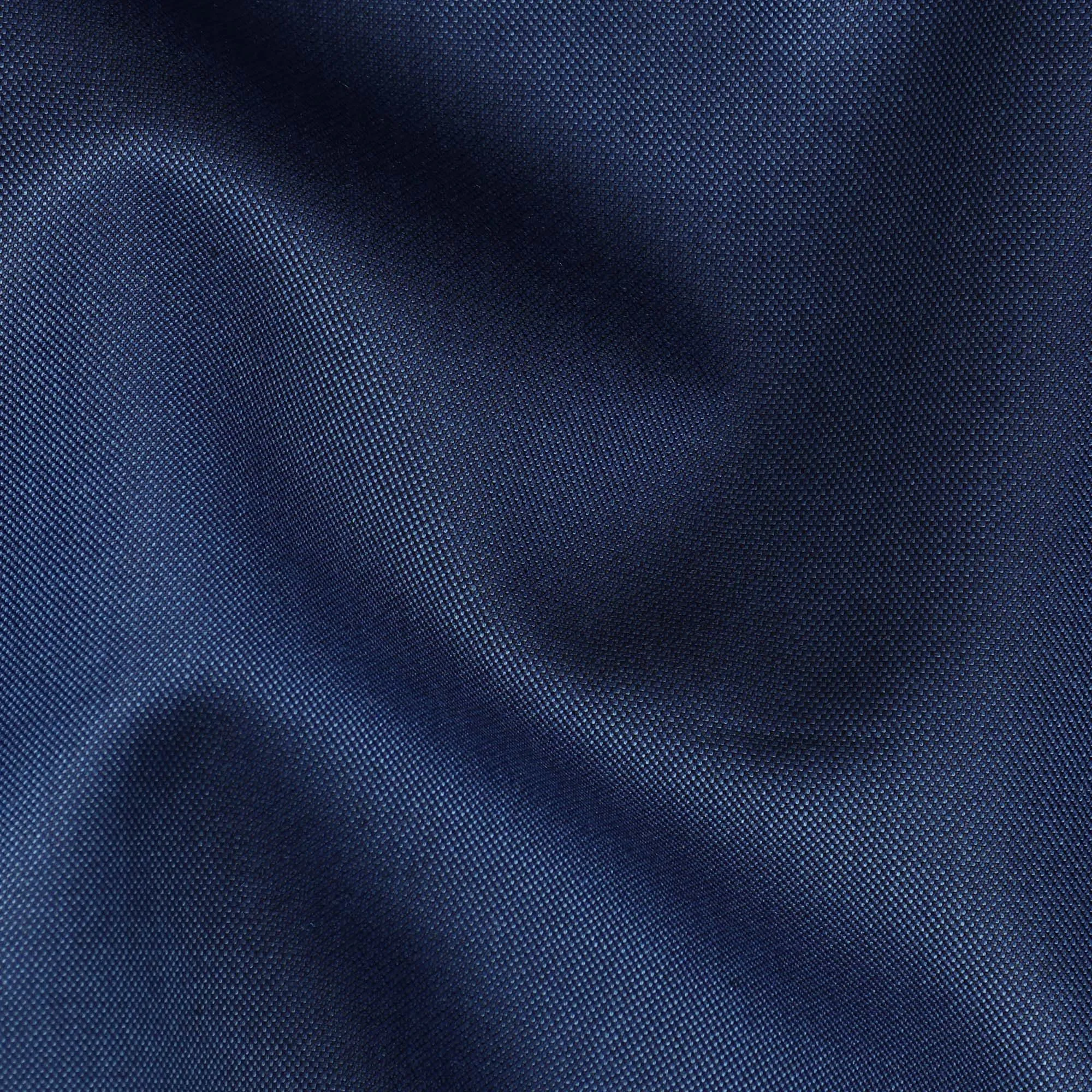 Midnight Blue SCABAL Super 200's All Wool Suiting Fabric, 3.5 Meters with Buttons and Lining, 150 cm Width-D20707