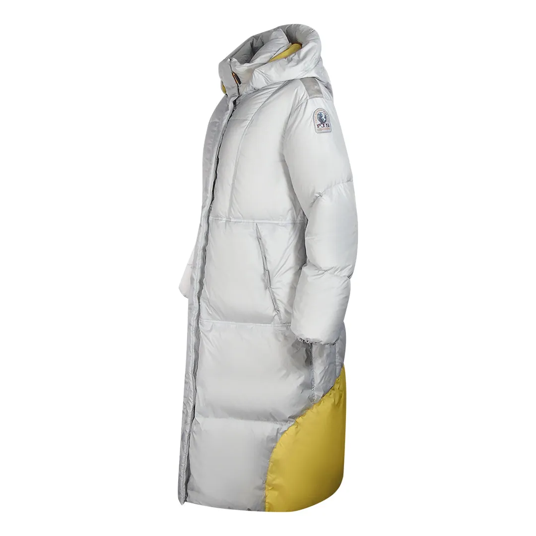 Parajumpers Liu White Long Down Jacket