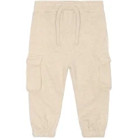 THE NEW SIBLINGS Tnslegend Uni Cargo Melange Sweatpants, Oatmeal Melange