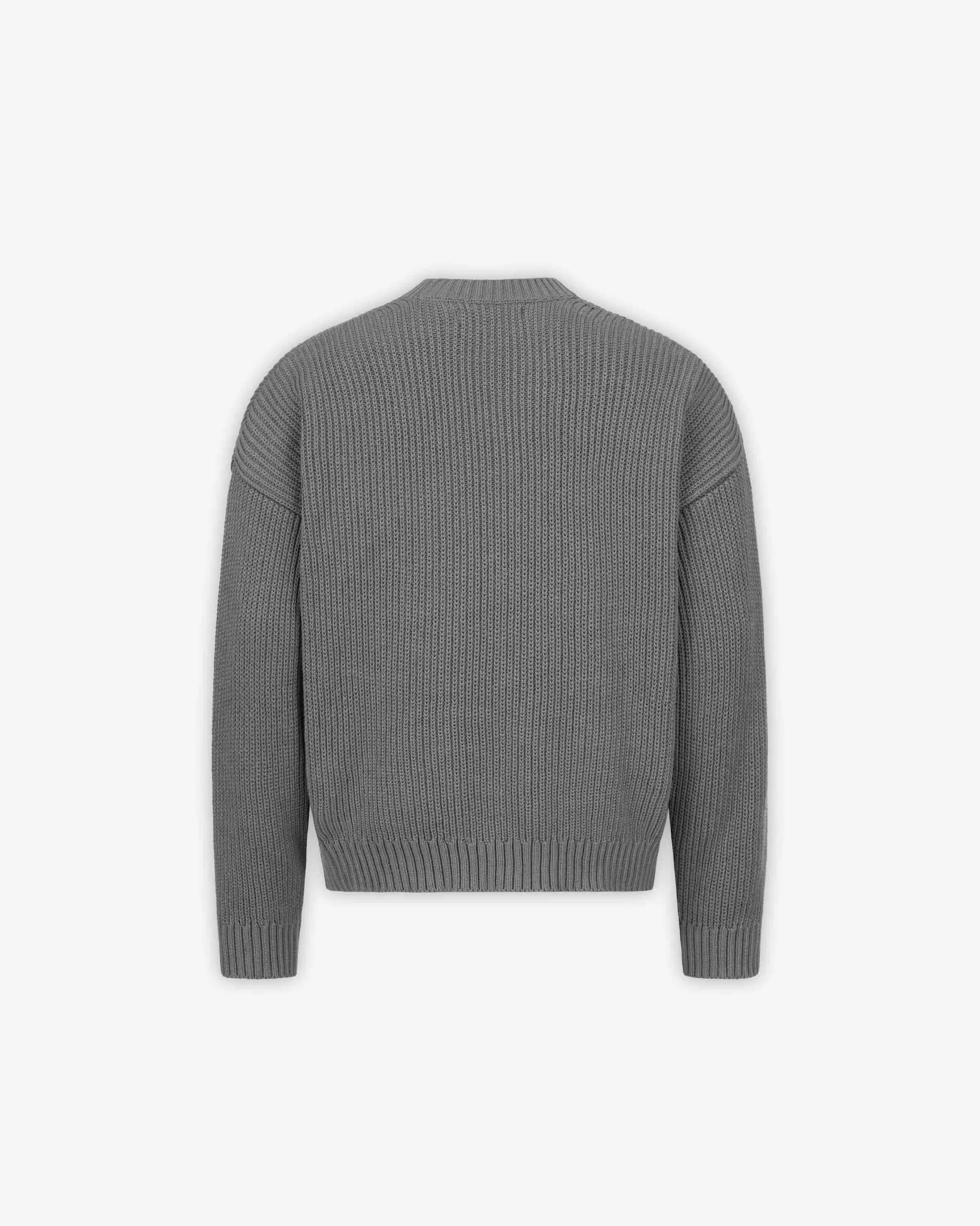 V-LOGO KNITWEAR DARK GREY