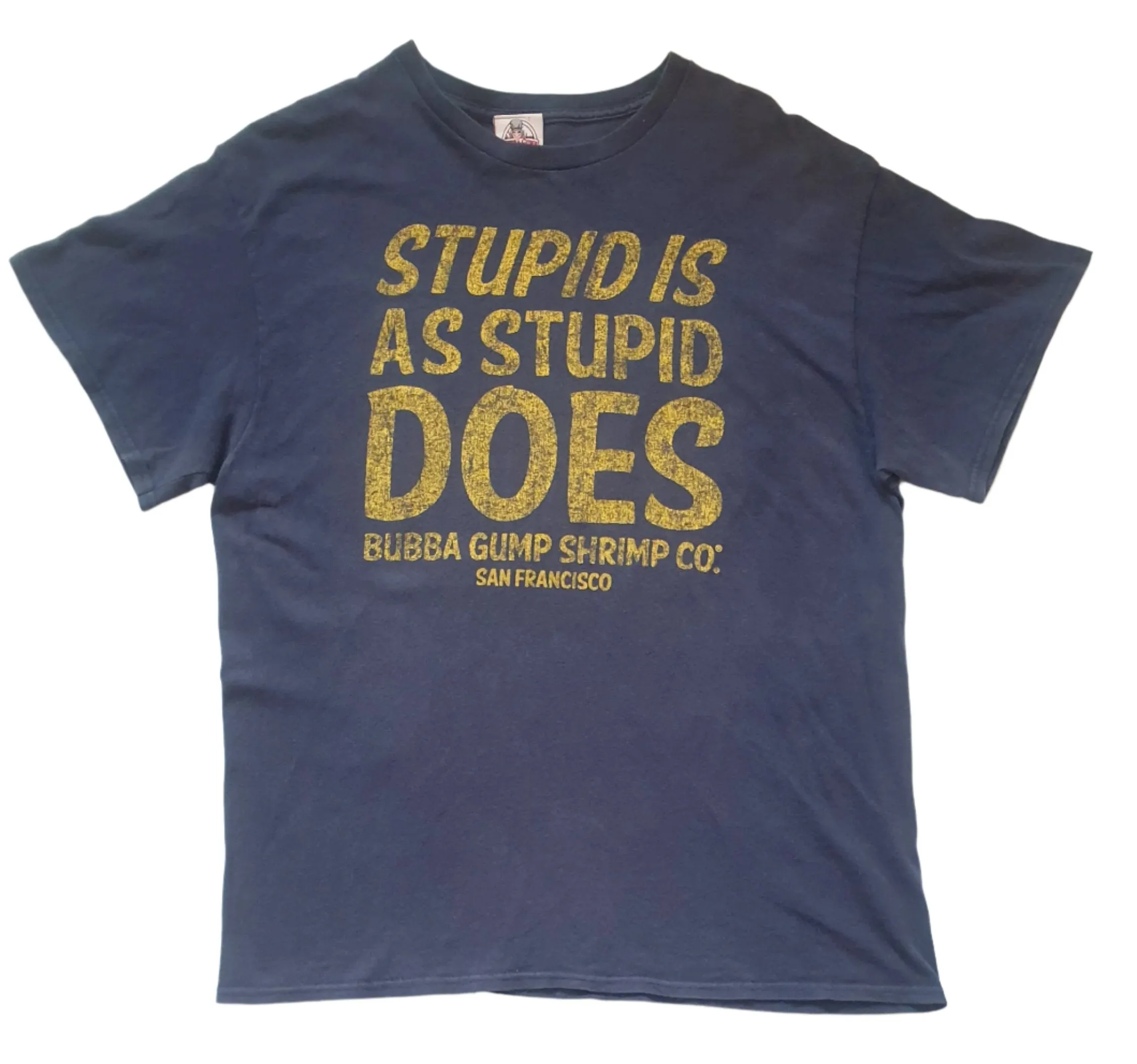 Vintage T-Shirt Bubba Gump Stupid Is As Stupid Does (Large)